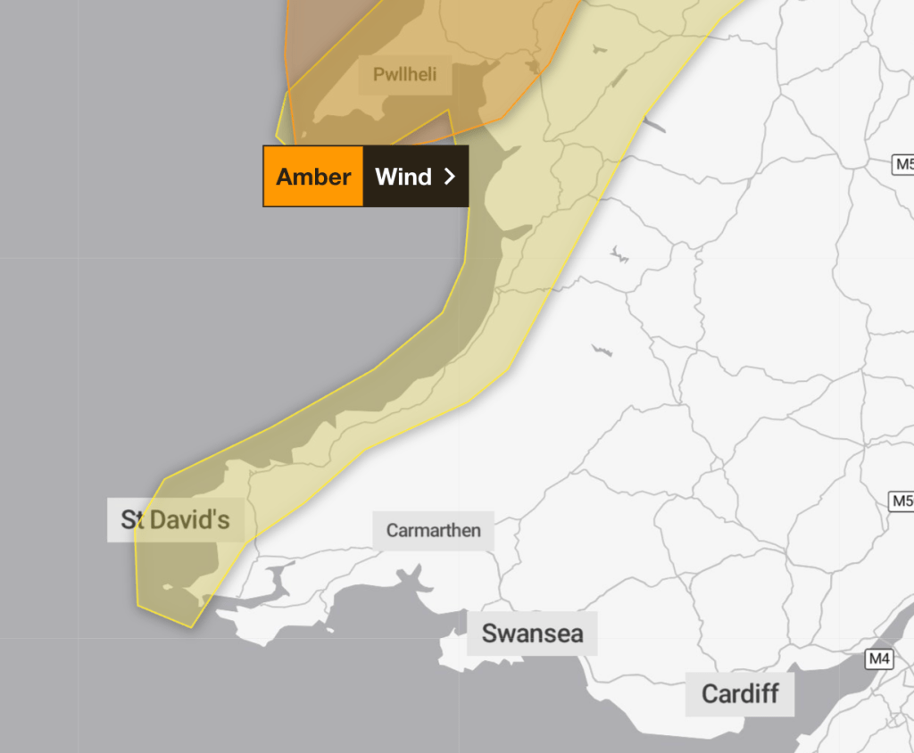 Met Office weather warnings for Win on Saturday 4 and Sunday 5 April 2026 as Storm Dave batters the coast.