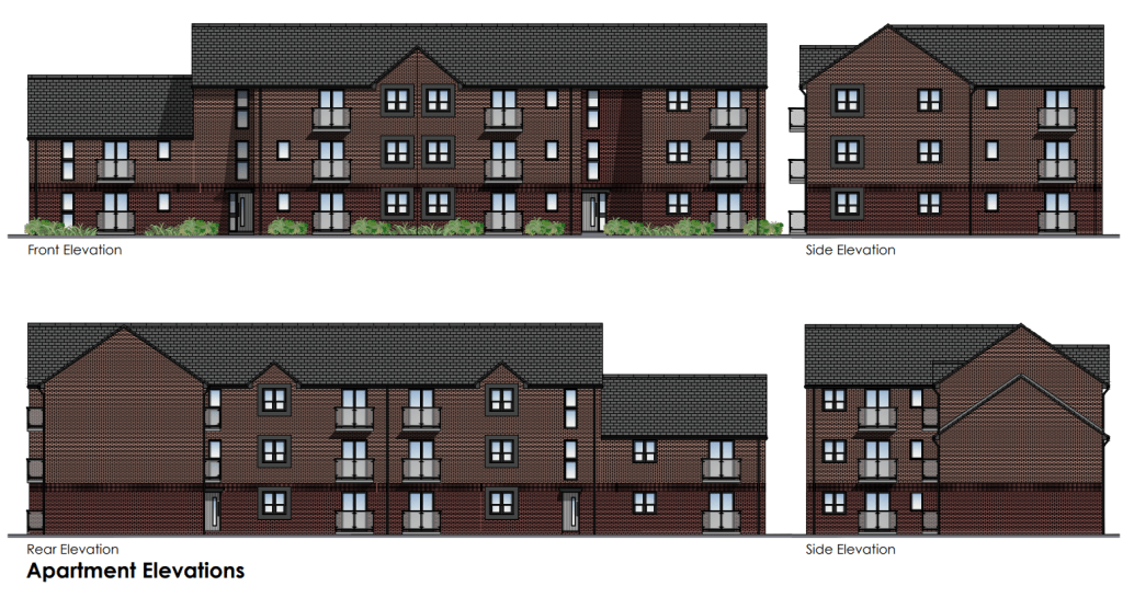 Artist's impression of the proposed apartments