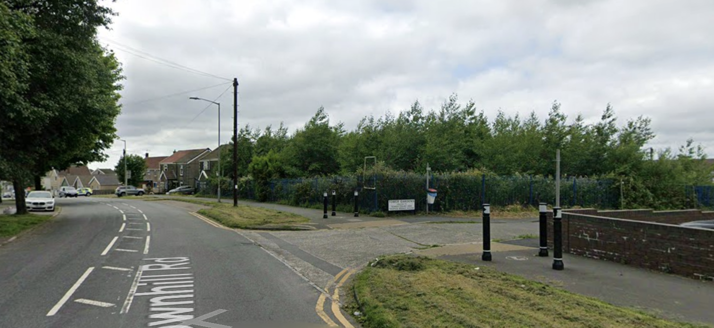 The junction of Tower Gardens and Townhill Road