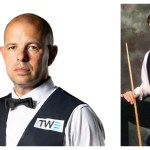 Barry Hawkins (left and the late Terry Griffiths (right)