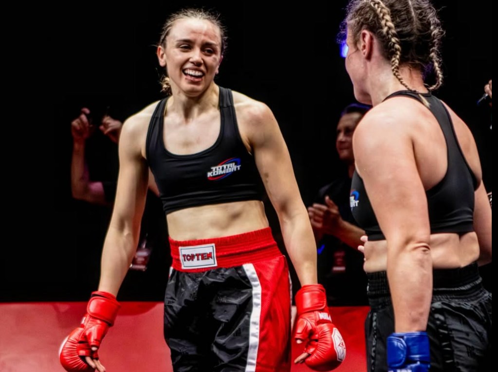 Tennessee Randall in the kickboxing ring