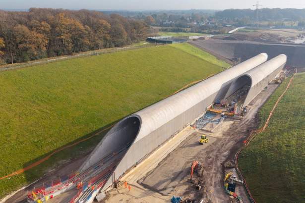 HS2's Chiltern Tunnel under construction (Image: HS2)