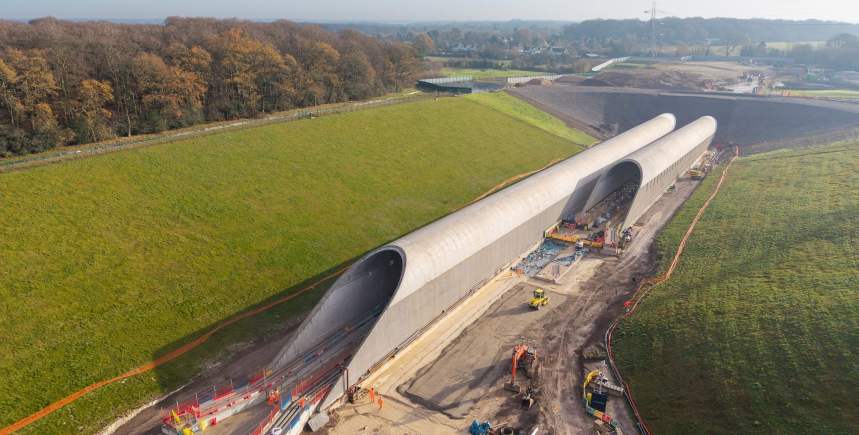 HS2's Chiltern Tunnel under construction (Image: HS2)