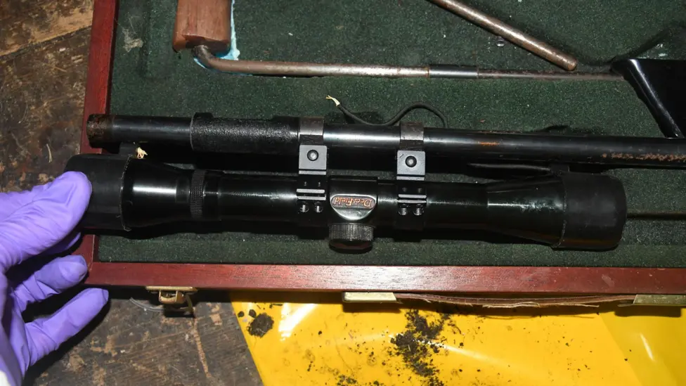 Weapons discovered at the property in Abergwynfi
(Image: South Wales Police)