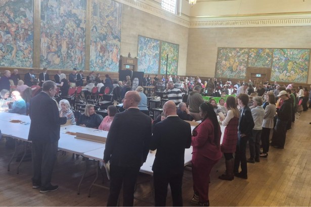 The Gŵyr Abertawe Senedd election count at Swansea's Brangwyn Hall (Image: Swansea Council)