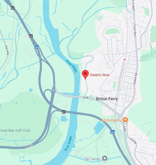 Map of the Section 36 dispersal order area provided by South Wales Police