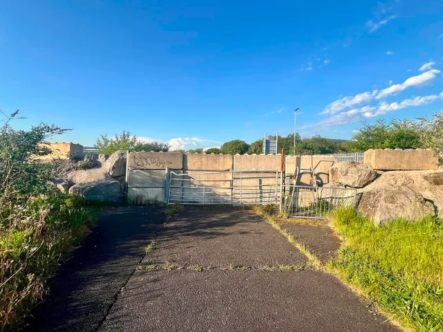 The closed off section of the Wales Coastal Path
(Image: Cllr Josh Tuck)
