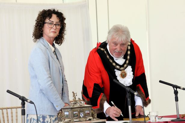 Cllr Alun Lockyer at the Mayor Making Ceremony The Orangery, Margam Park on Friday