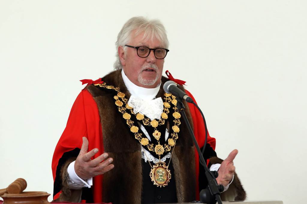Cllr Alun Lockyer at the Mayor Making Ceremony The Orangery, Margam Park on Friday