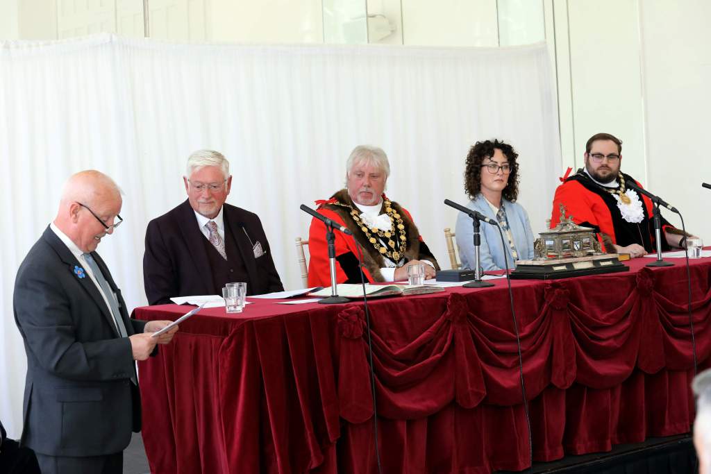 Cllr Alun Lockyer at the Mayor Making Ceremony The Orangery, Margam Park on Friday