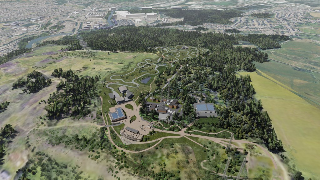 Artist's impression of the completed Skyline attraction on Kilvey Hill (Image: Skyline)