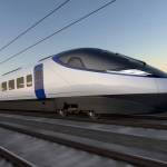 Artist's impression of high speed train set to travel on the new HS2 line between London and Birmingham (Image: HS2)