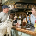 Landlady, Maddy Daniels serves local (Ian) and her dog (Norman) as The Foresters Arms, in Fordingbridge is crowned the UK’s most dog-friendly pub by Rover.com. Half (45%) of Brits say they’d head out more often if they could bring their dog along, showing just how important pup-friendly pubs are to the community.