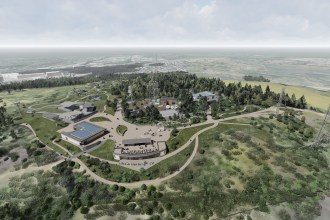 Artist's impression of the completed Skyline attraction on Kilvey Hill (Image: Skyline)