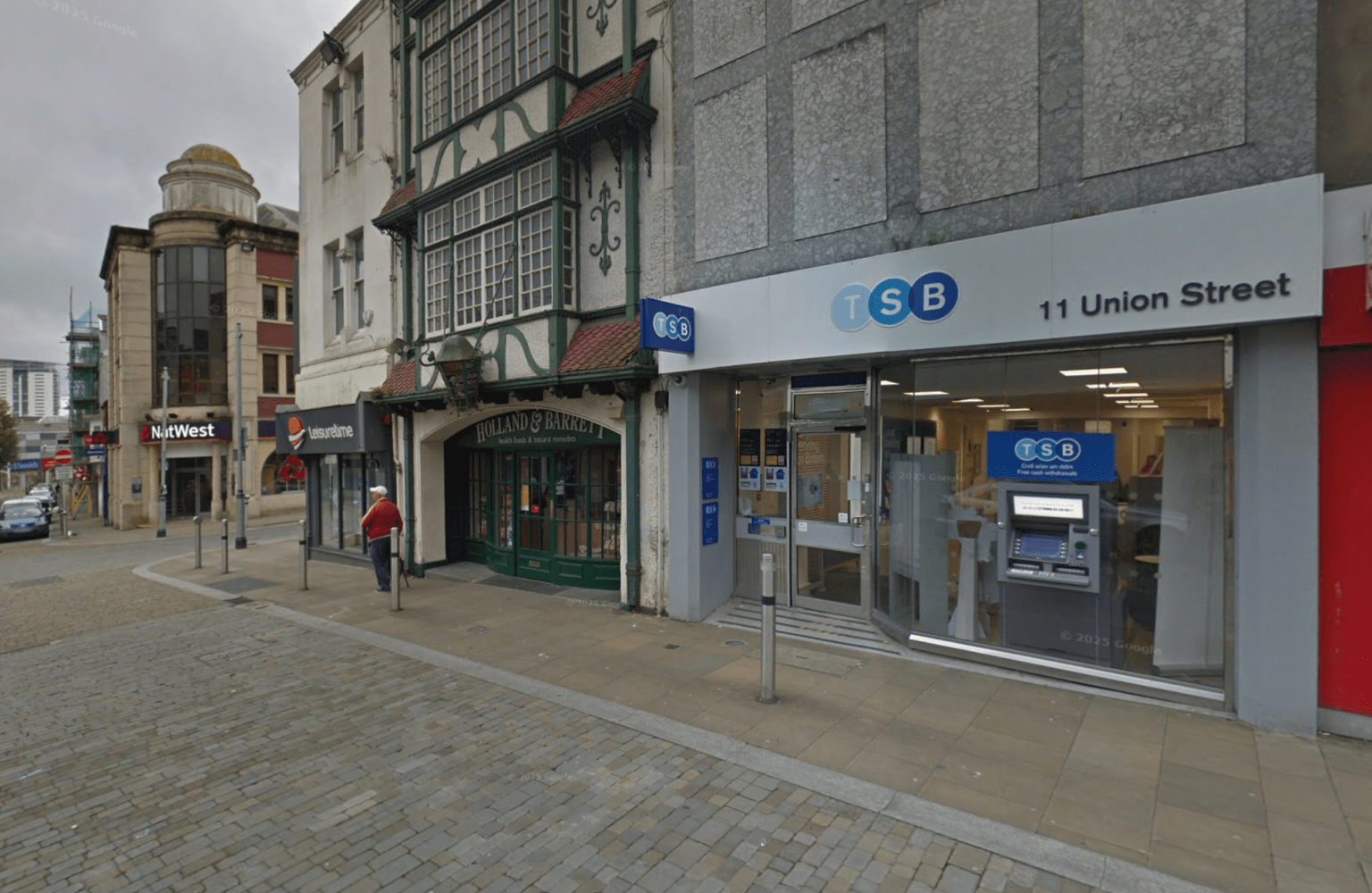 TSB bank on Union Street in Swansea (Image: Google Maps)