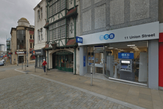 TSB bank on Union Street in Swansea (Image: Google Maps)