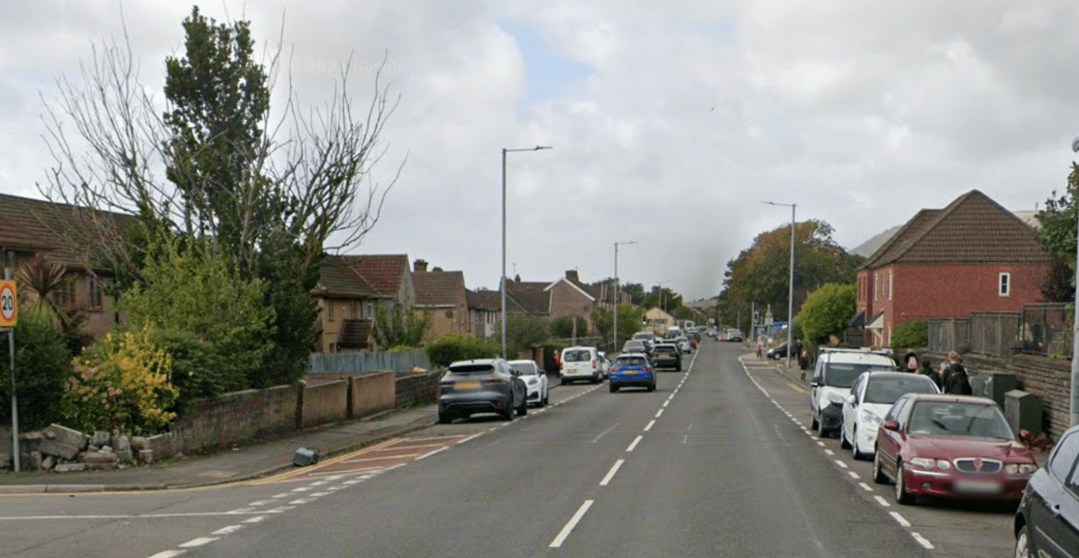 Margam Road between Groswen Park and the junction with Rhanallt Street in Port Talbot (Image: Google Maps)