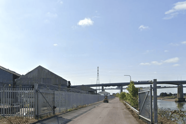 Wharf Road at Britton Ferry Docks (Image: Google Maps)