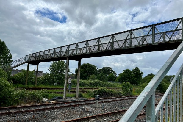 Llanelli's Black Bridge crossing the railway line at , which is being replaced by Carmarthenshire Council as part of it's new Active Travel route (Image: Carmarthenshire Council)