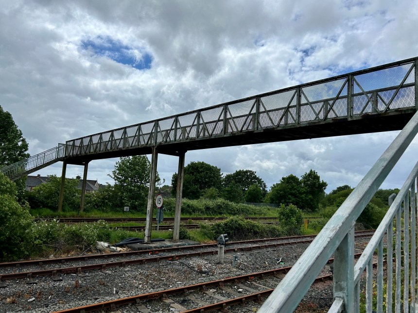Llanelli's Black Bridge crossing the railway line at , which is being replaced by Carmarthenshire Council as part of it's new Active Travel route (Image: Carmarthenshire Council)