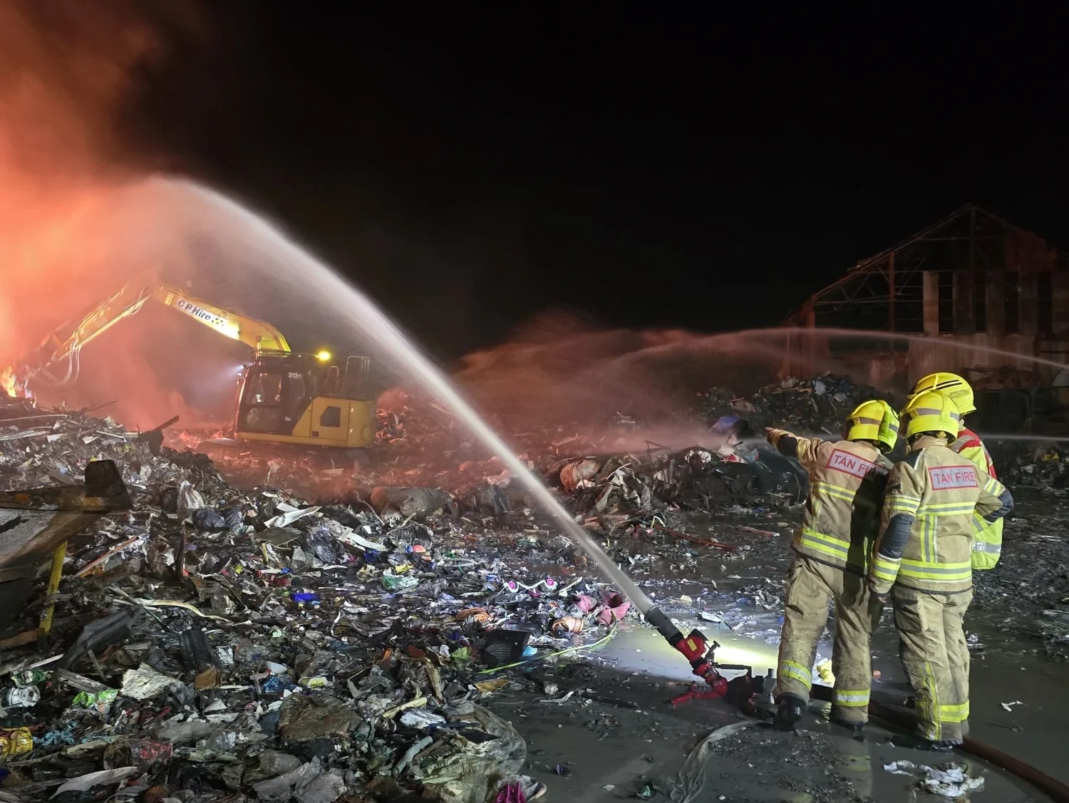 PORT TALBOT: In pictures — the aftermath of the Water Street fire as crews continue to damp down