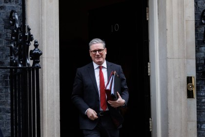 Sir Keir Starmer leaving Number 10 Downing Street