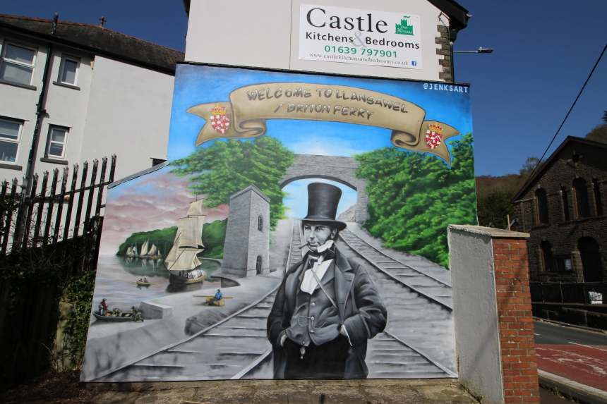 Briton Ferry Brunel mural