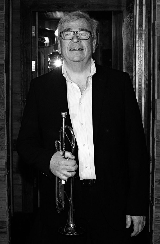 Black and white portrait of Dave Cottle