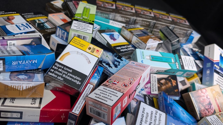 Illicit cigarettes discovered by PML
