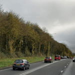 The A40 between St Clears and Whitland in Carmarthenshire