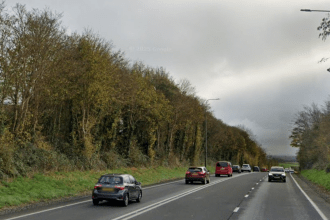The A40 between St Clears and Whitland in Carmarthenshire