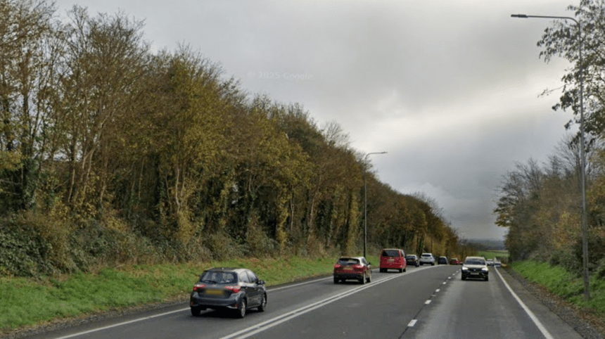 The A40 between St Clears and Whitland in Carmarthenshire