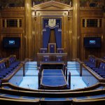 Swansea Council's Chamber in the Grade I listed Guildhall