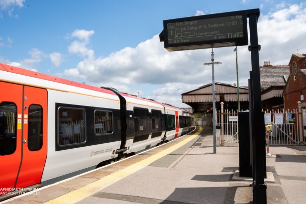 A transport for Wales train carriage