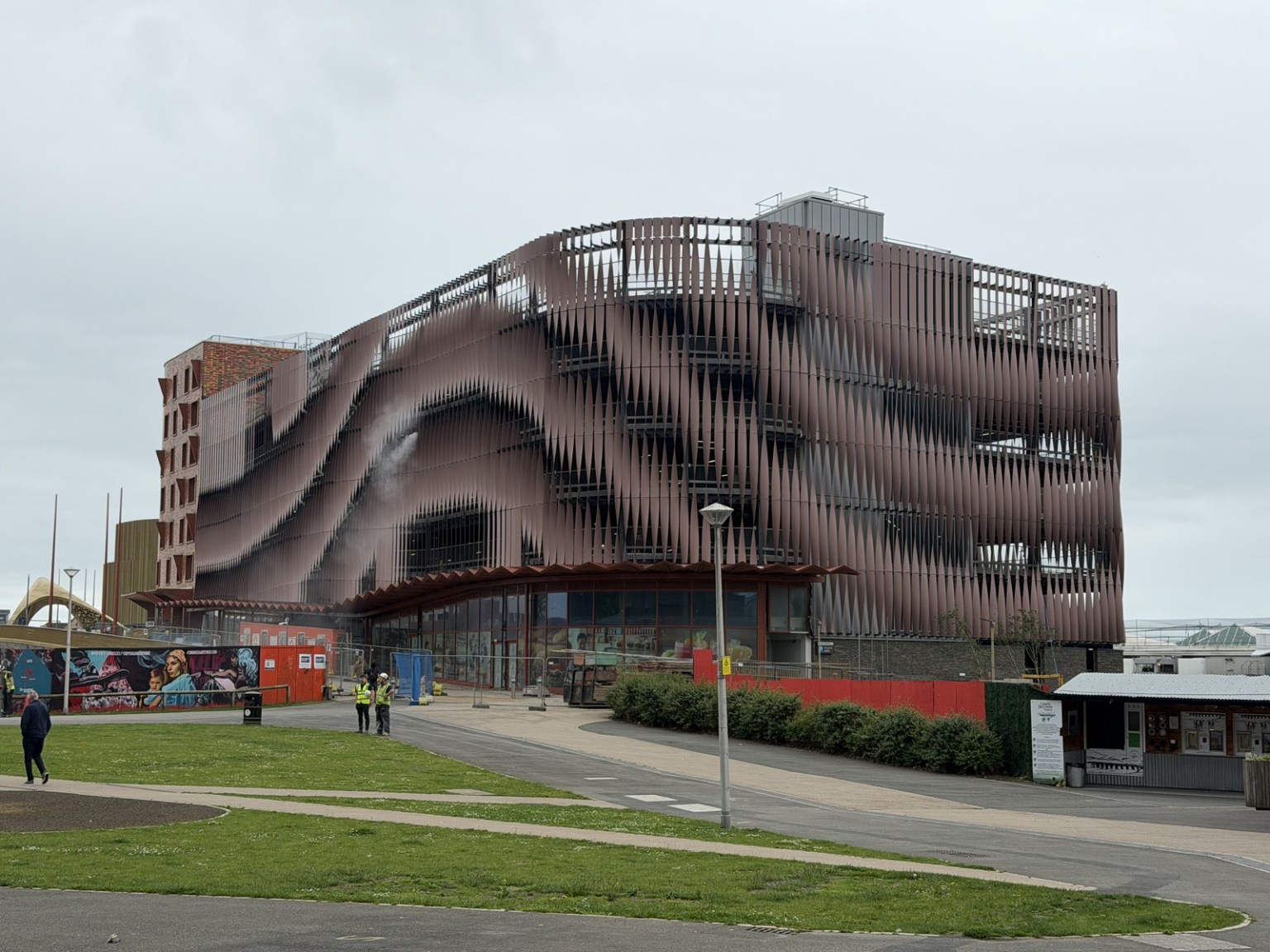 The Copr Bay North multi-storey car park, due to open next month after a four-year wait. (Image: Swansea Bay News)