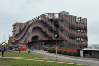 The Copr Bay North multi-storey car park, due to open next month after a four-year wait. (Image: Swansea Bay News)