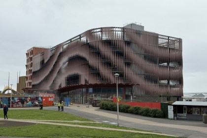 The Copr Bay North multi-storey car park, due to open next month after a four-year wait. (Image: Swansea Bay News)