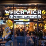The exterior of a Which Wich sandwich restaurant