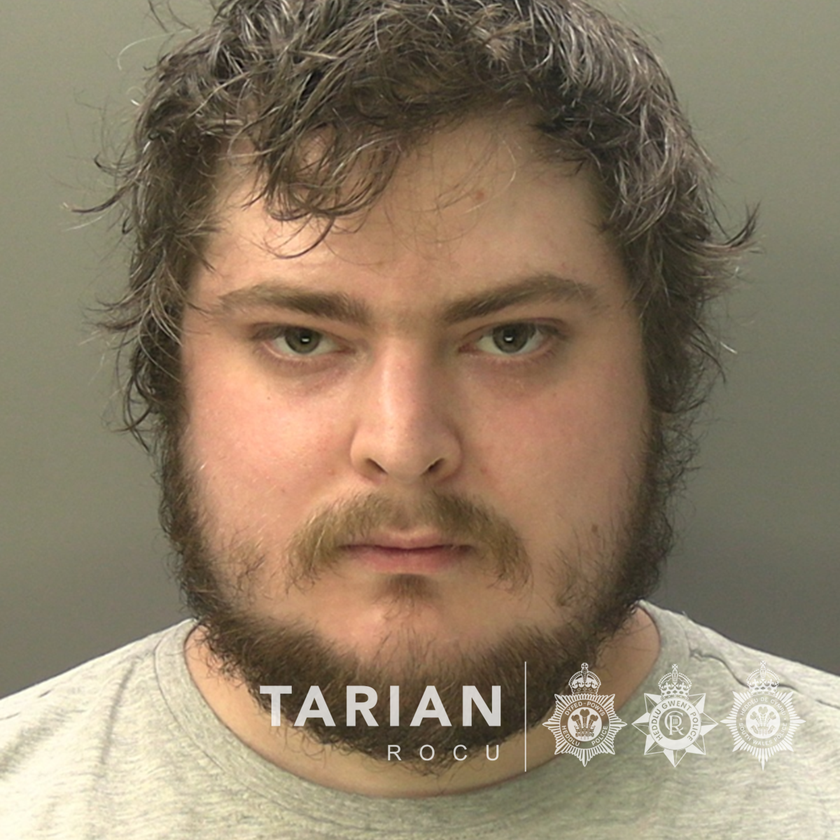 Police custody image of Callum Dare.