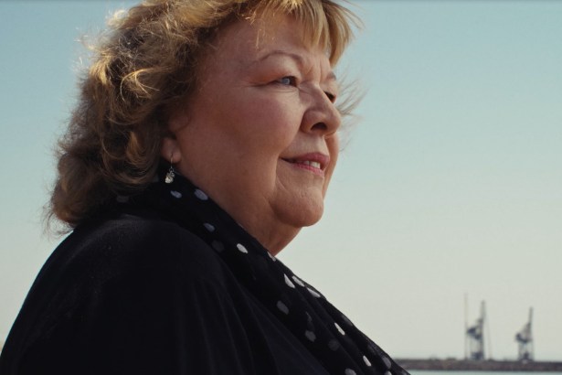 Actor Di Botcher looking out over the docks in Port Talbot