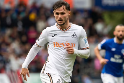 Swansea City forward Liam Cullen