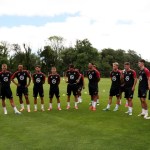 Swansea City's limited-edition black and white Austria tour kit with the Death Row Records logo on the front of the shirt