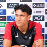 Swansea City midfielder Marko Stamenic