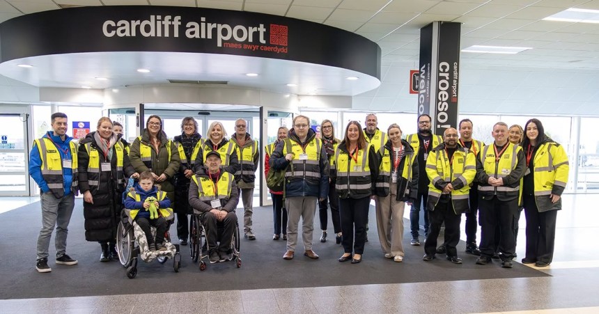 Cardiff Airport assistance team