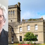 Split image of Cllr Hazel Evans and the Parc Howard mansion in Llanelli