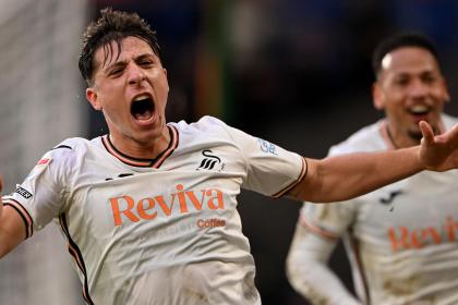 Swansea City midfielder Goncalo Franco