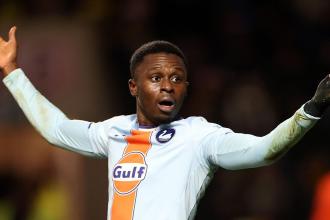 Swansea City winger Zeidane Inoussa in action