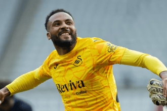 Swansea City goalkeeper Lawrence Vigouroux