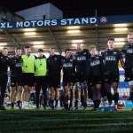 Ospreys players in action during the pre-season match against Coventry