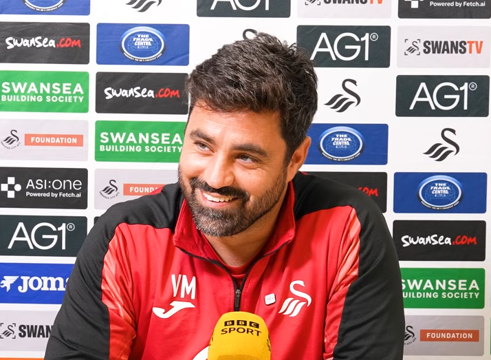 Swansea City head coach Vitor Matos
